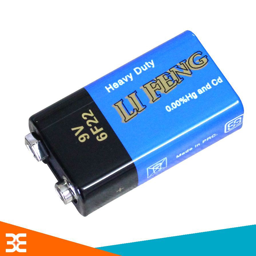 Pin 9V LI FENG XỊN, Pin vuông 9V Lifeng