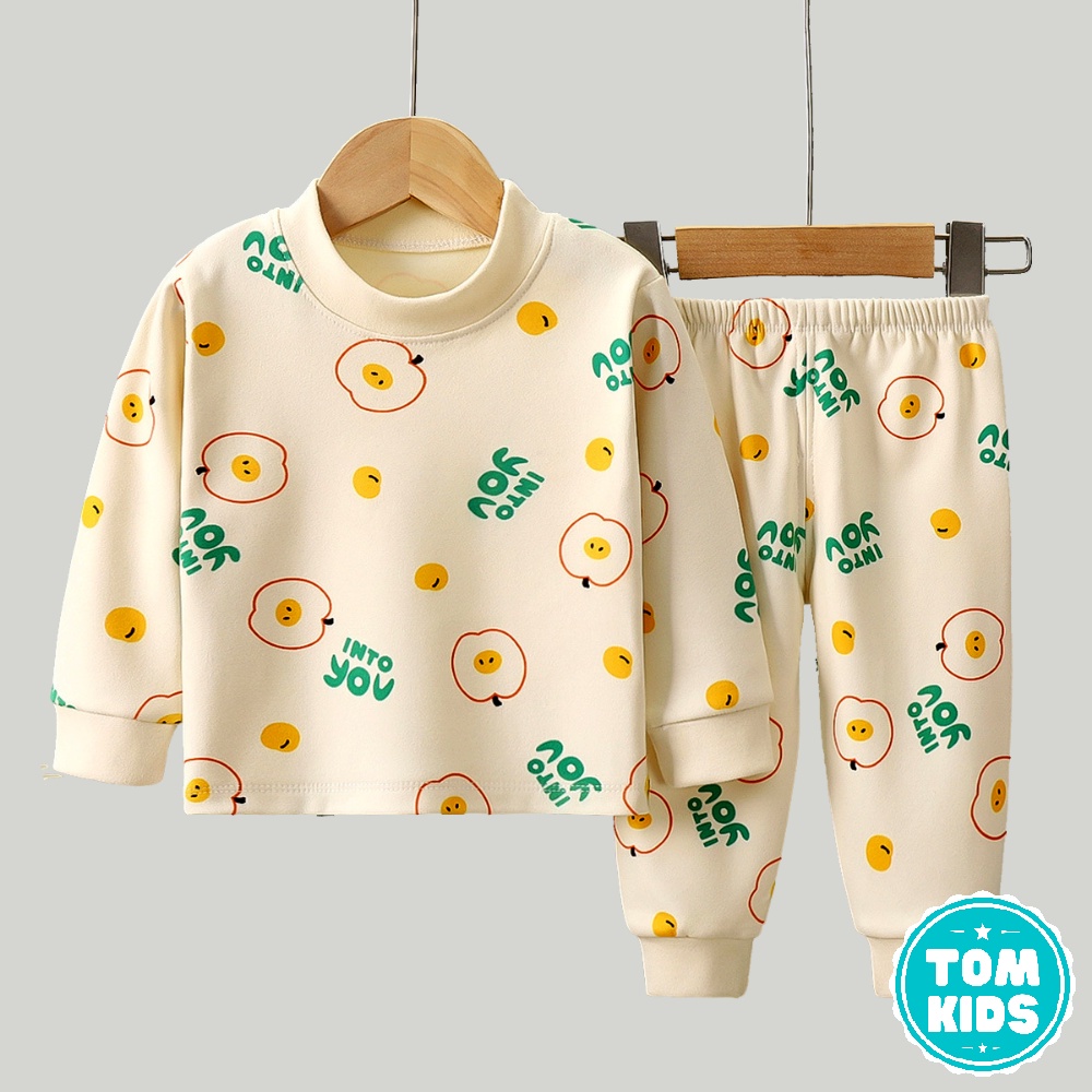 Bộ thu đông cho bé, đồ bộ quần áo cho bé trai và bé gái từ 1-10 chất cotton nỉ mềm và ấm mã QA-005