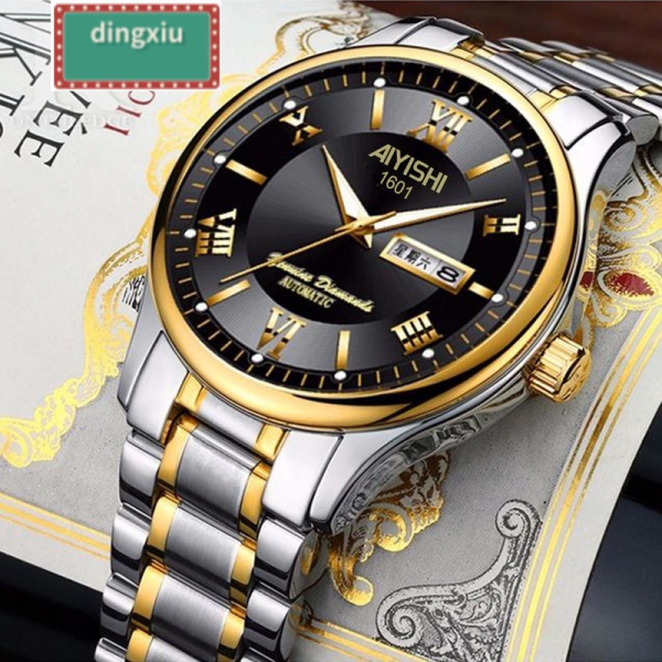 Đồng Hồ Thạch Anh Tự Động Phát Quang Chống Thấm Nước Kiểu Hàn Quốc Cho Cặp Đôi