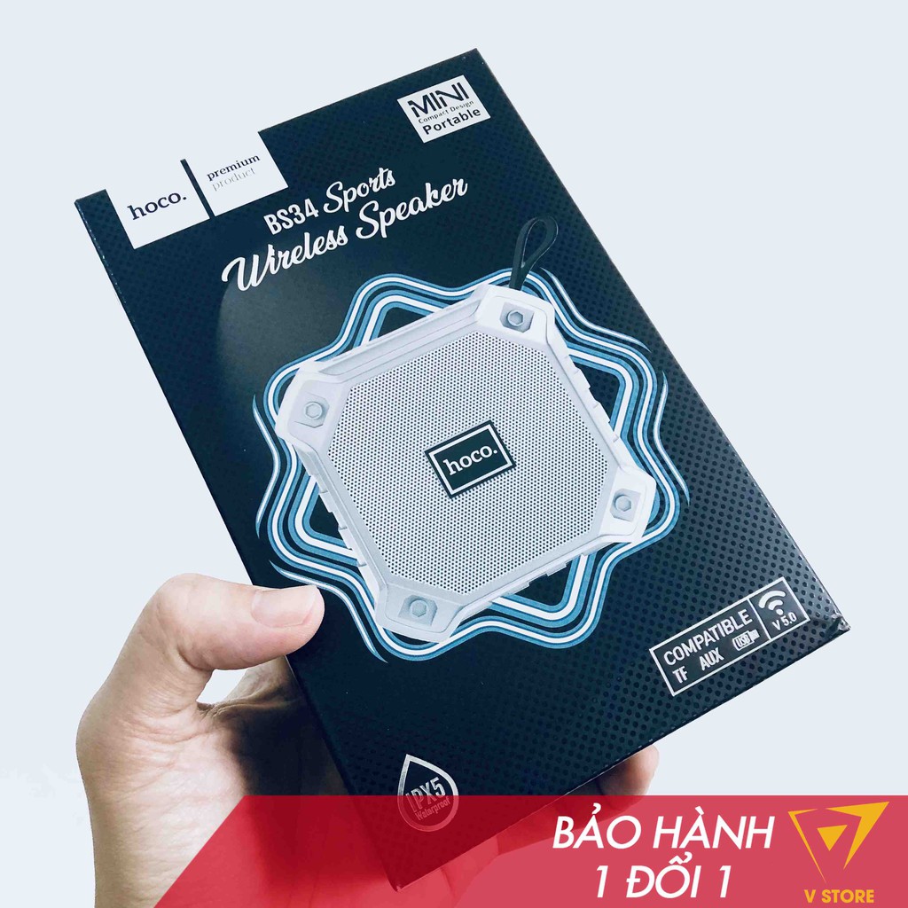 Loa mini bluetooth bs34 BS47 hoco nghe nhạc không dây thẻ nhớ tf usb aux 3.5 radio fm chống nước ipx5 hay rẻ