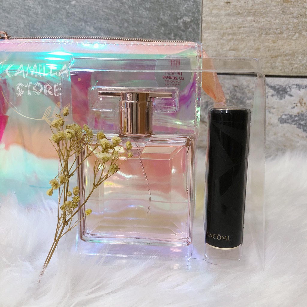 Set Nước Hoa Idôle Và Son Lancome L'absolu Rouge Màu 132 Caprice (Cream)🌺🌺🌺