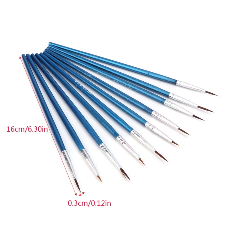 Set 10 Cọ Vẽ Màu Nước Chất Lượng Cao