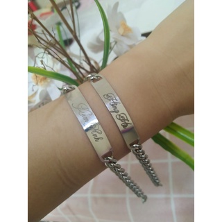 Lắc Tay Inox Cặp Đôi ( khắc Theo Yêu Cầu)