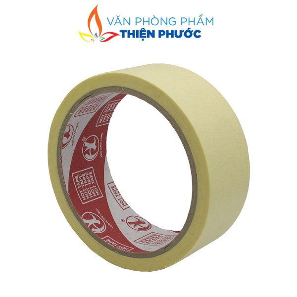 Băng keo giấy 4.8cm độ dính cao dùng để ghi chú dán thùng THIỆN PHƯỚC