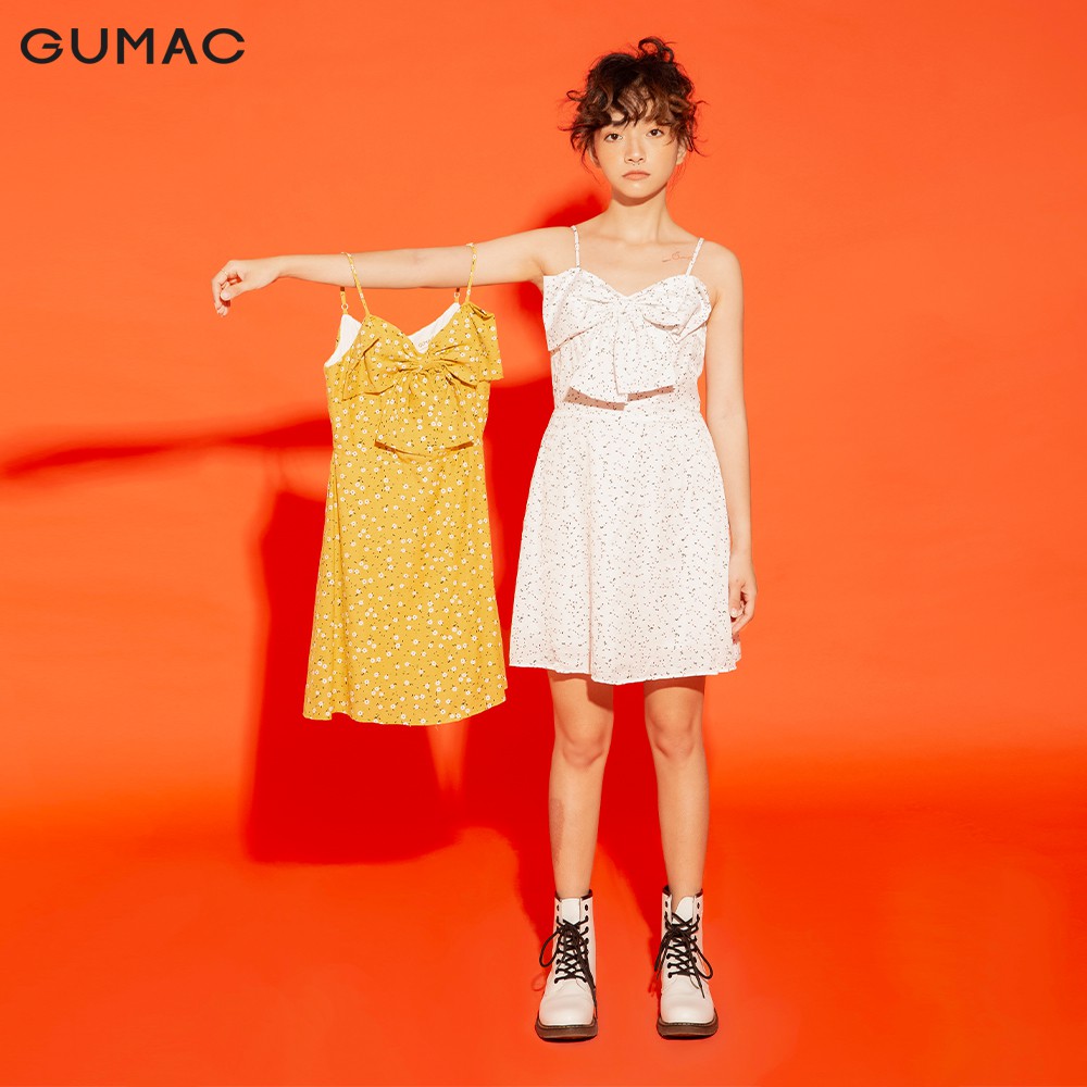 [Mã MABR07062 giảm 8% tối đa 50K đơn từ 249K] Đầm ôm nữ GUMAC 2 dây nơ ngực, năng động 3 màu, đủ size DA12182 | BigBuy360 - bigbuy360.vn