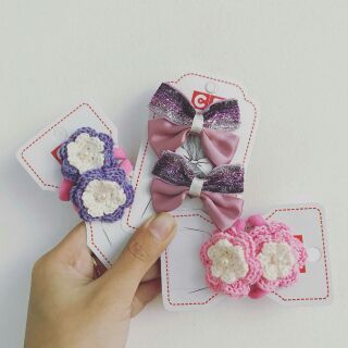 (Hình thật) Set 2 Dây cột tóc handmade cho bé