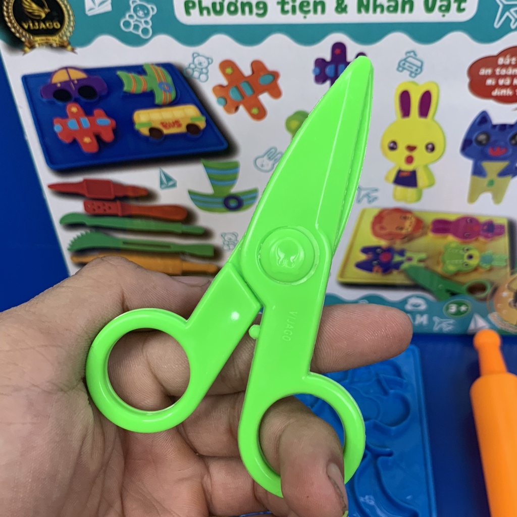 Combo Trọn Bộ Đồ Chơi Đất Nặn An Toàn Hàng Việt Nam (Khuôn, Phụ kiện, Đất nặn) Cho Bé Thỏa Sức Sáng Tạo