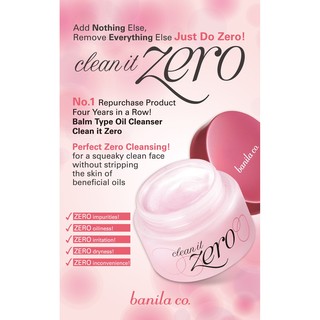 SÁP TẨY TRANG CLEAN IT ZERO BANILA CO (Auth)