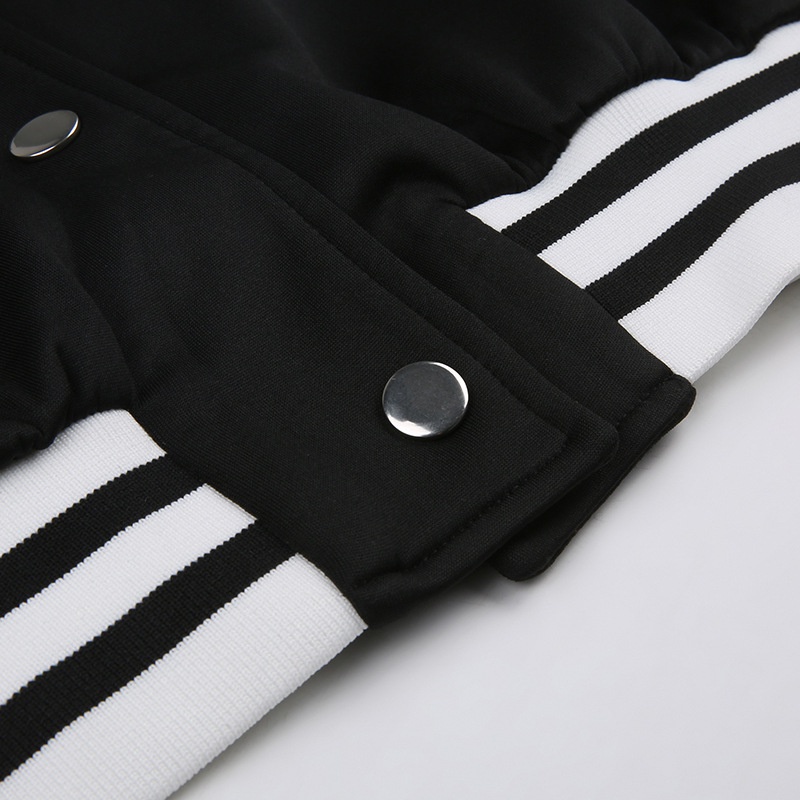 IELGY    Áo Khoác Bóng Chày In Hình Ngôi Sao preppy Thời Trang Cho Nữ