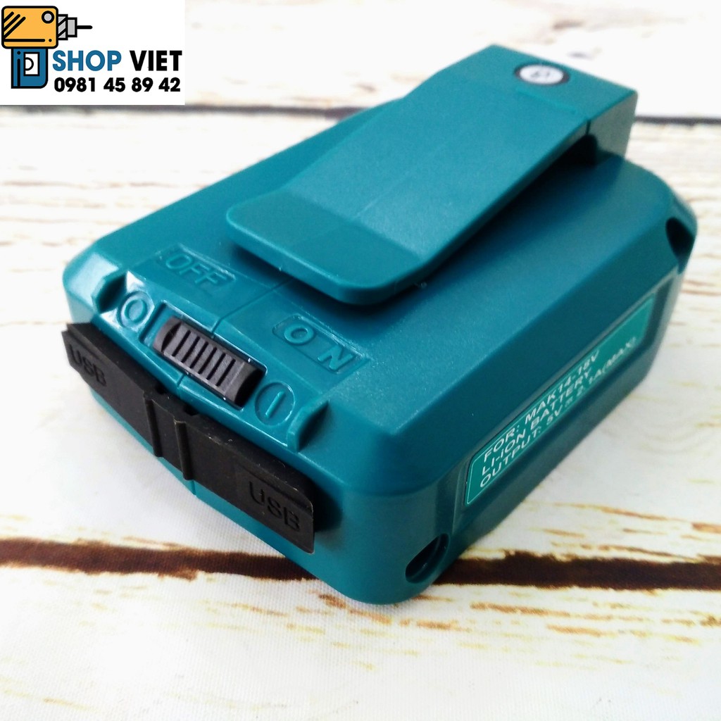 SV Sạc điện thoại từ pin Makita 14V/18V thay thế ADP05