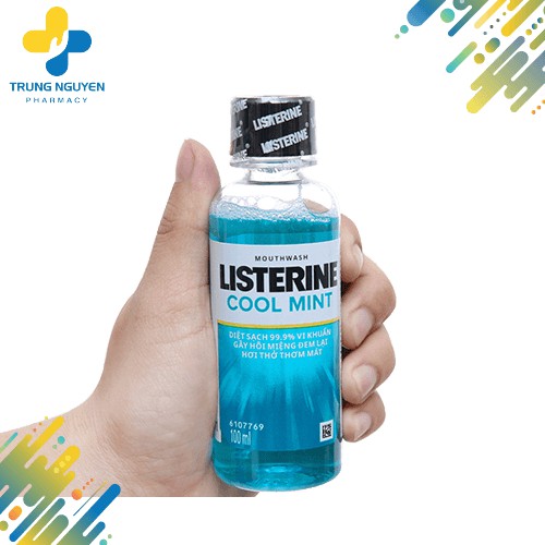 Nước súc miệng Listerine hương bạc hà (Chai 100ml - 250ml - 750ml)