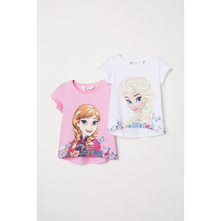 ÁO THUN COTTON BÉ GÁI H&M