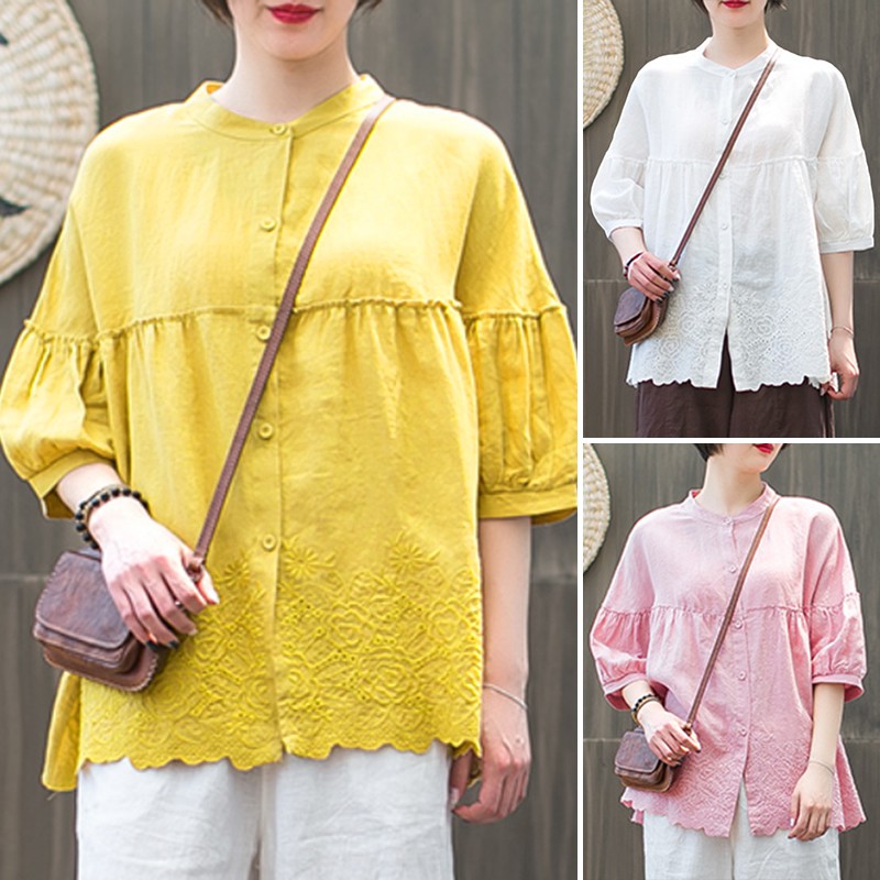 Áo ZANZEA Tay Lửng Thời Trang Cho Nữ | BigBuy360 - bigbuy360.vn