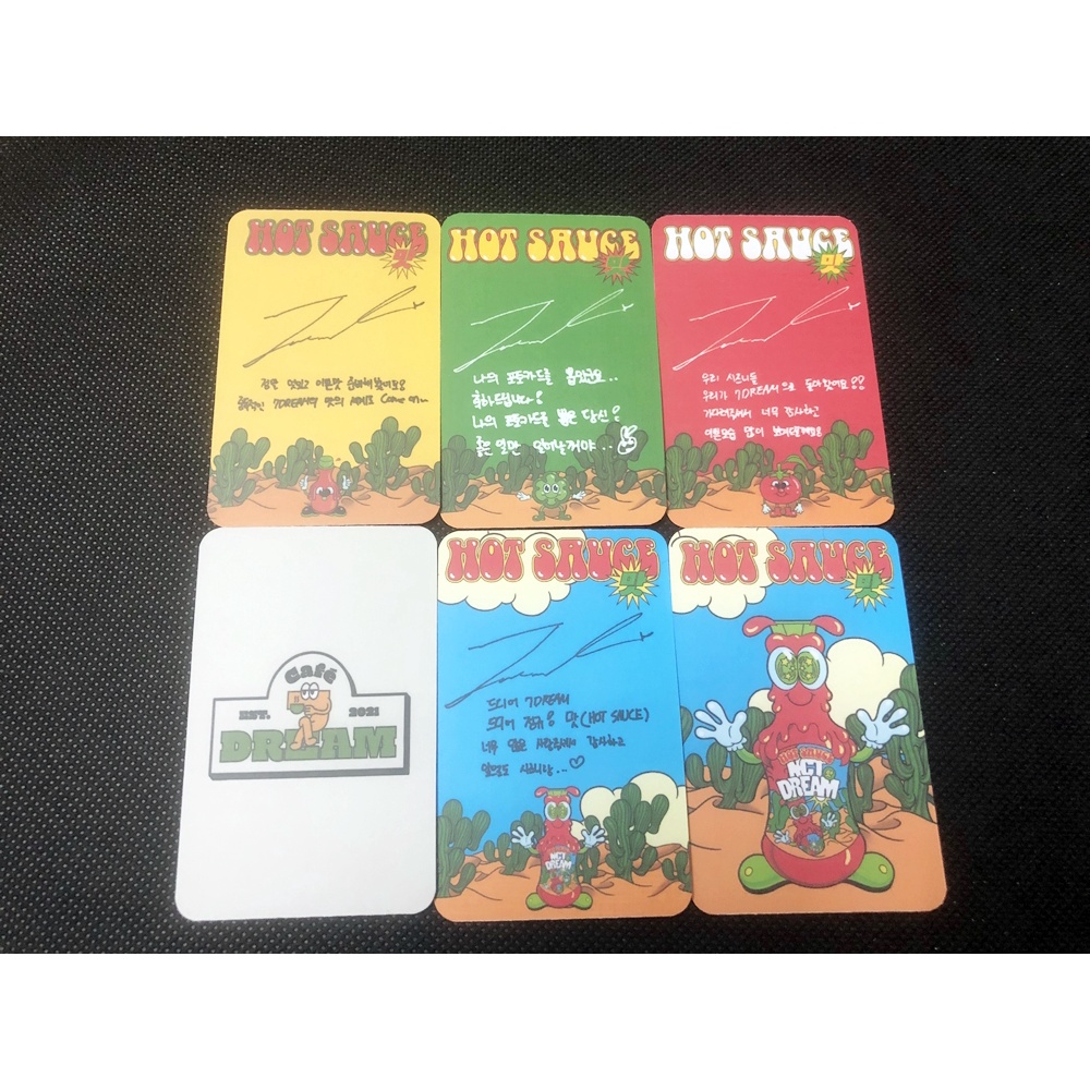 Bộ ảnh photocard fanmade NCT DREAM Hot Sauce Crazy Boring Chilling Jalapeno AR NCT14