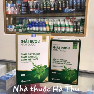 Giải rượu Nam Dược - dạng gói nước và dạng viên uống ( giảm gay rượu, giảm đau đầu, chóng mặt, buồn nôn)