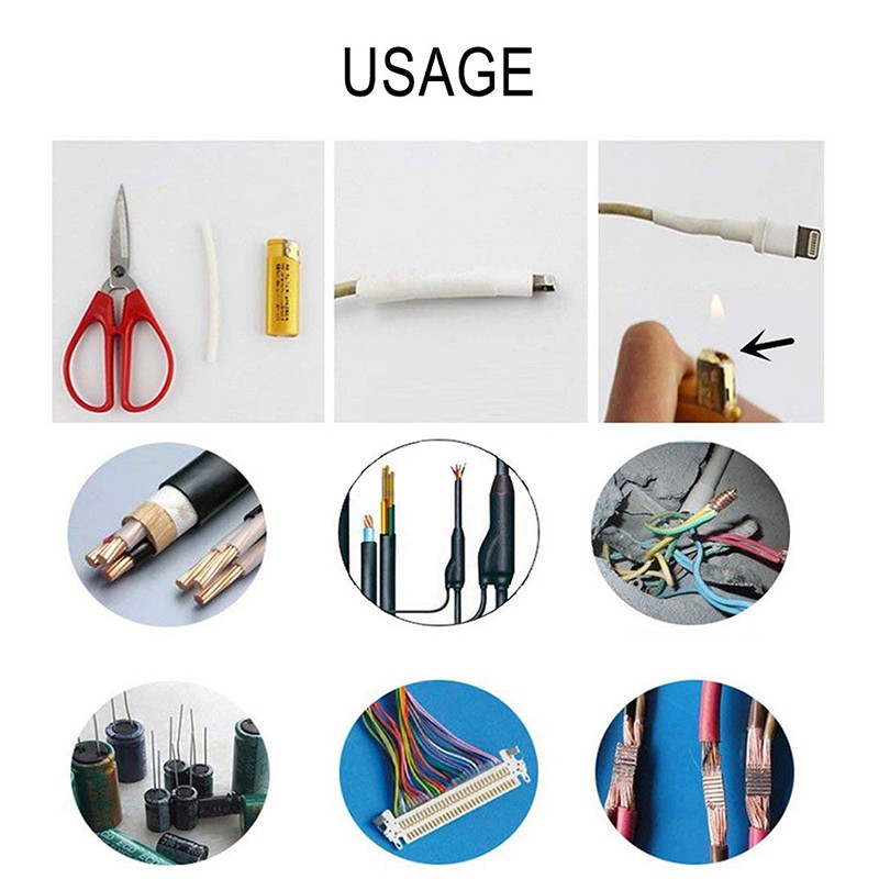 530 cái Ống co nhiệt cách nhiệt Ống co ngót Các loại ống dây điện Polyolefin Bộ ống tay áo | BigBuy360 - bigbuy360.vn