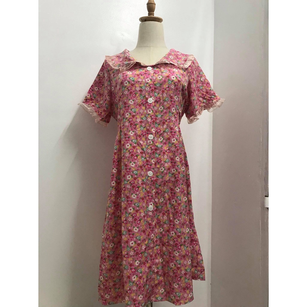 Đầm hoa nhí cổ bèo tiểu thư - ĐẦM BÁNH BÈO