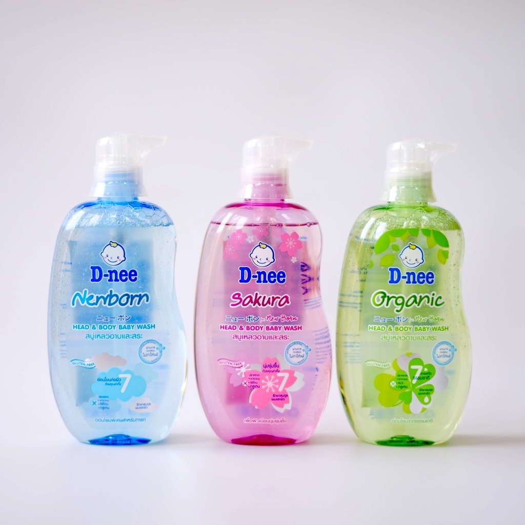 Sữa tắm gội toàn thân D-NEE head and body baby wash cho bé yêu 380ml