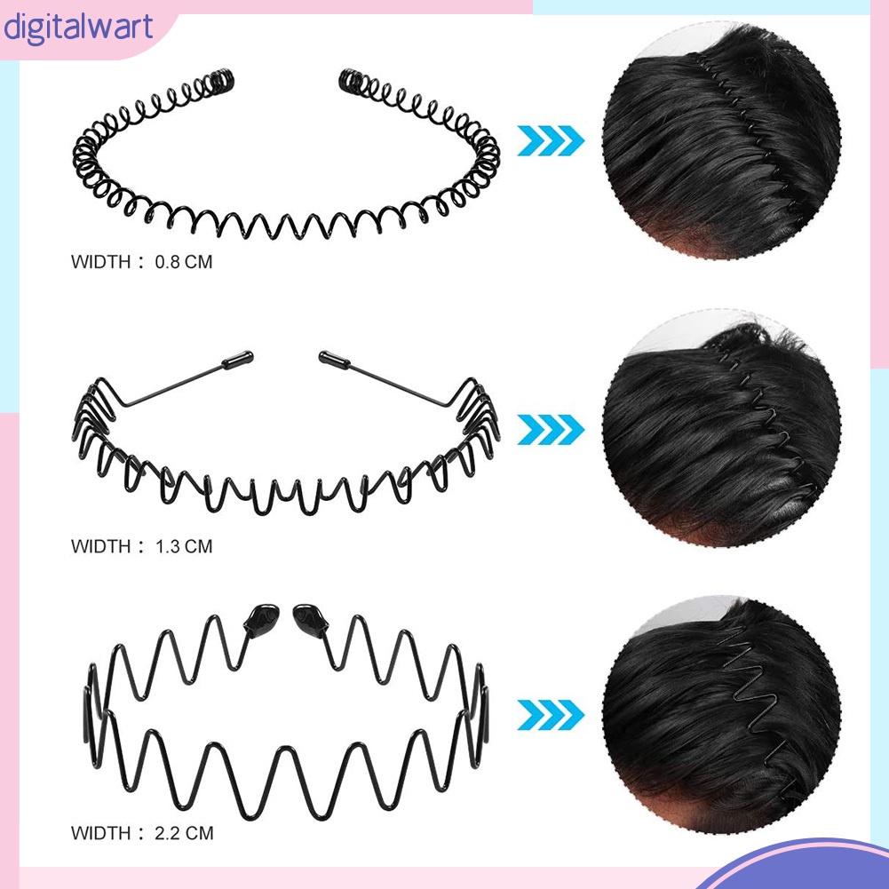 Cài Tóc Kim Loại Gợn Sóng Cho Nam