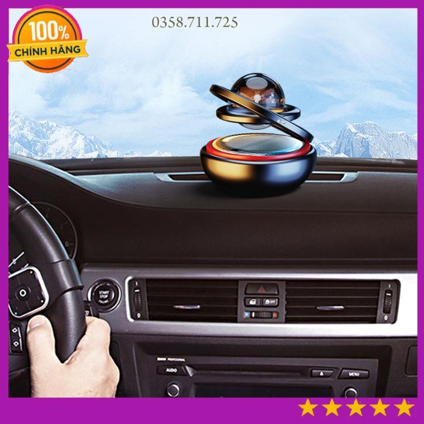 Nước hoa ô tô xoay có quả cầu phale độc đáo, Nước hoa xe hơi xoay băng năng lượng mặt trời