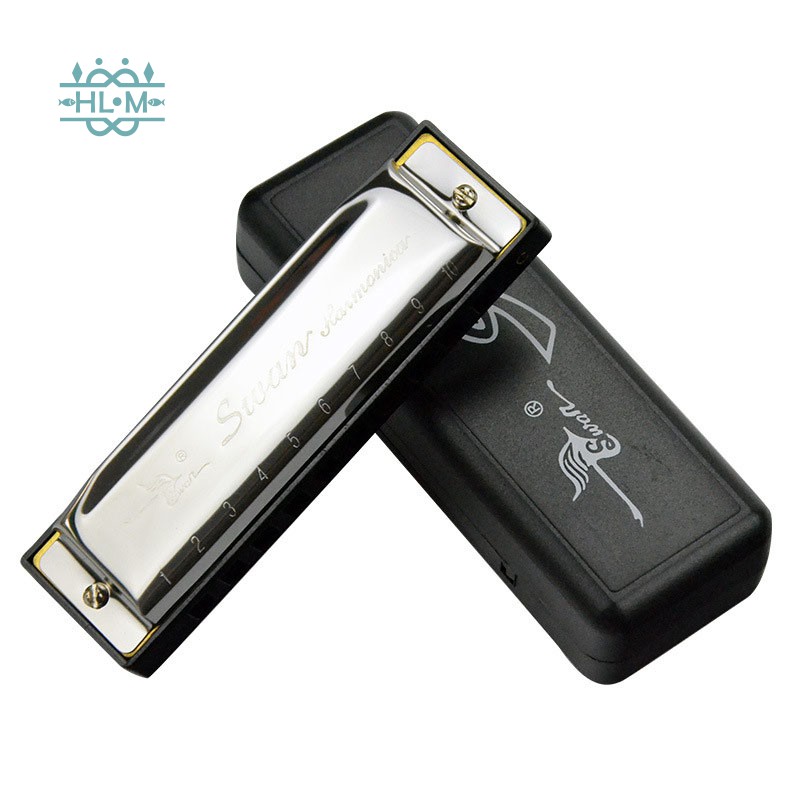 Kèn Harmonica 10 lỗ bằng thép không gỉ