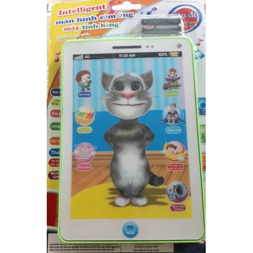 Một cái trò chơi máy tính bảng thông minh Tiếng Việt bằng nhựa dài 20 cm x ngang 15 cm tặng kèm pin