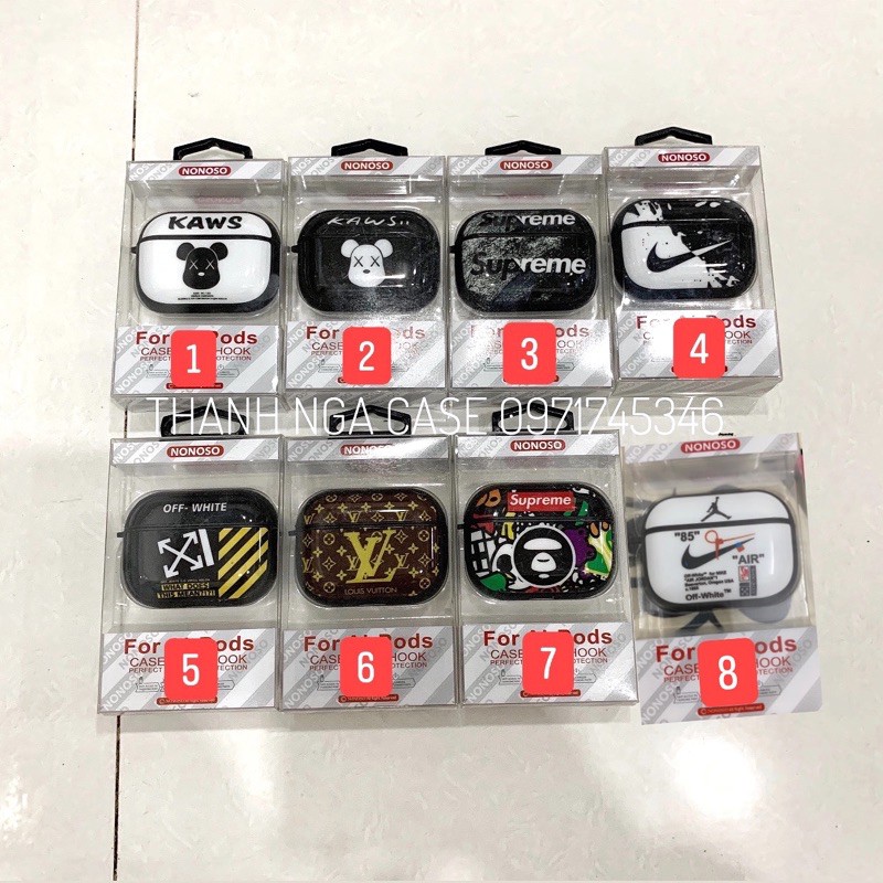 Case Airpod 1/2/Pro LOGO thương hiệu