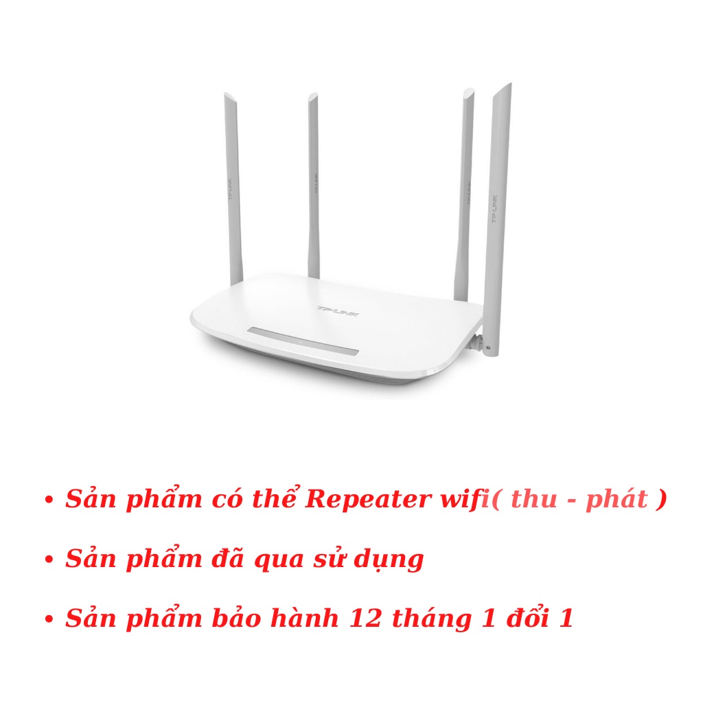 Router modem bộ phát cục phát wifi tp-link 4 râu 900Mbps băng tần kép AC1200 2.4G 5G đã qua sử dụng TP05