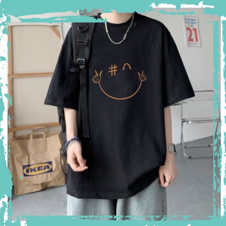 Áo thun nam nữ unisex tay lỡ Angel Devil, áo phông cotton freesize AD-Trend