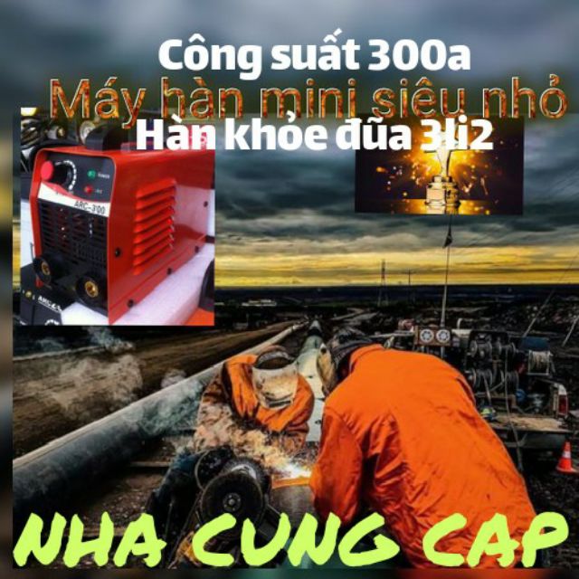 BỘ MÁY HÀN ARC 300 DÙNG ĐŨA HÀN 4.0 ĐẾN 2.0