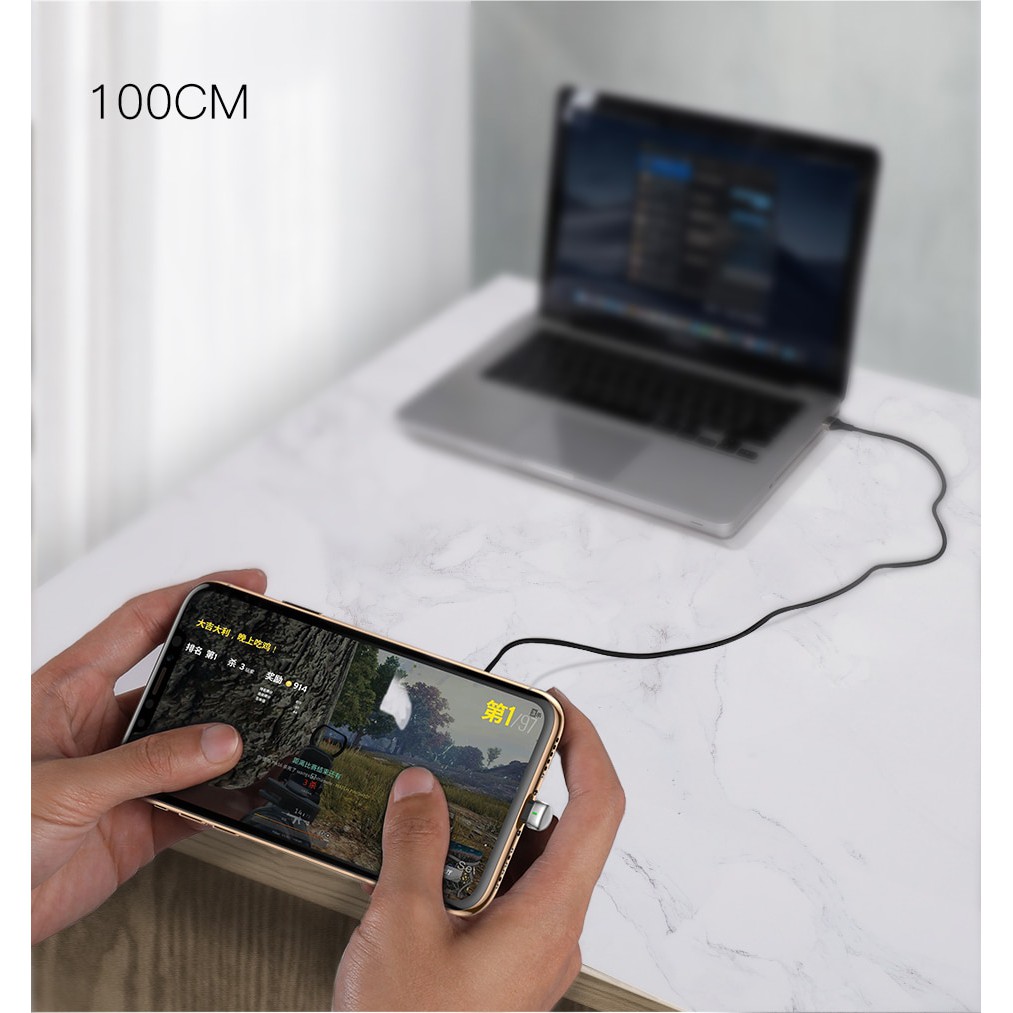 Tiện ghê gớm với cáp sạc gập 180 độ không bị vướng tay khi chơi game của Baseus Lại còn tự ngắt điện khi pin đầy
