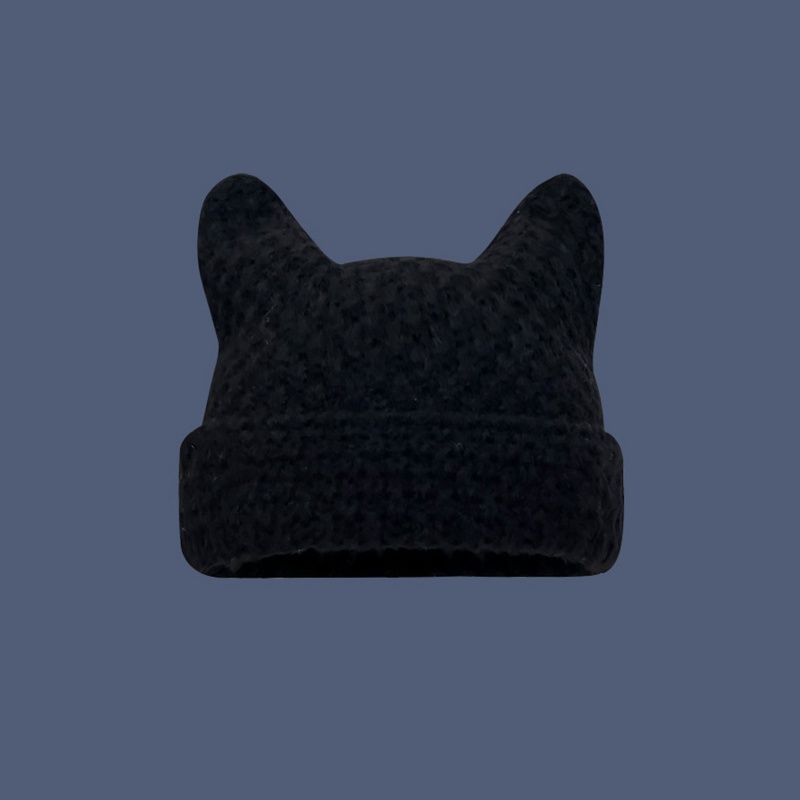 ✿ Mũ Beanie Dệt Kim Đính Sừng Quỷ Và Đầu Lâu Dễ Thương