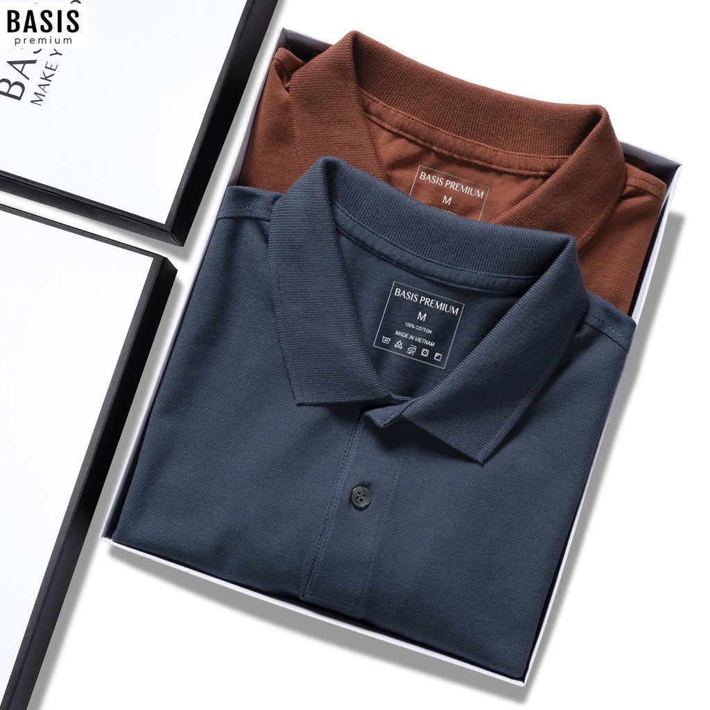 Áo thun POLO cổ bẻ trẻ trung, lịch lãm - Màu mới cực sang trọng BASIS APL22