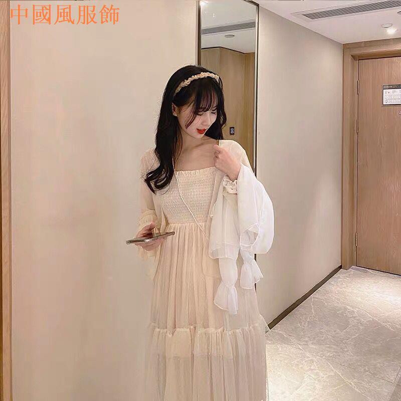 Áo Khoác Voan Mỏng Dáng Ngắn Tay Loe Phong Cách Retro | BigBuy360 - bigbuy360.vn