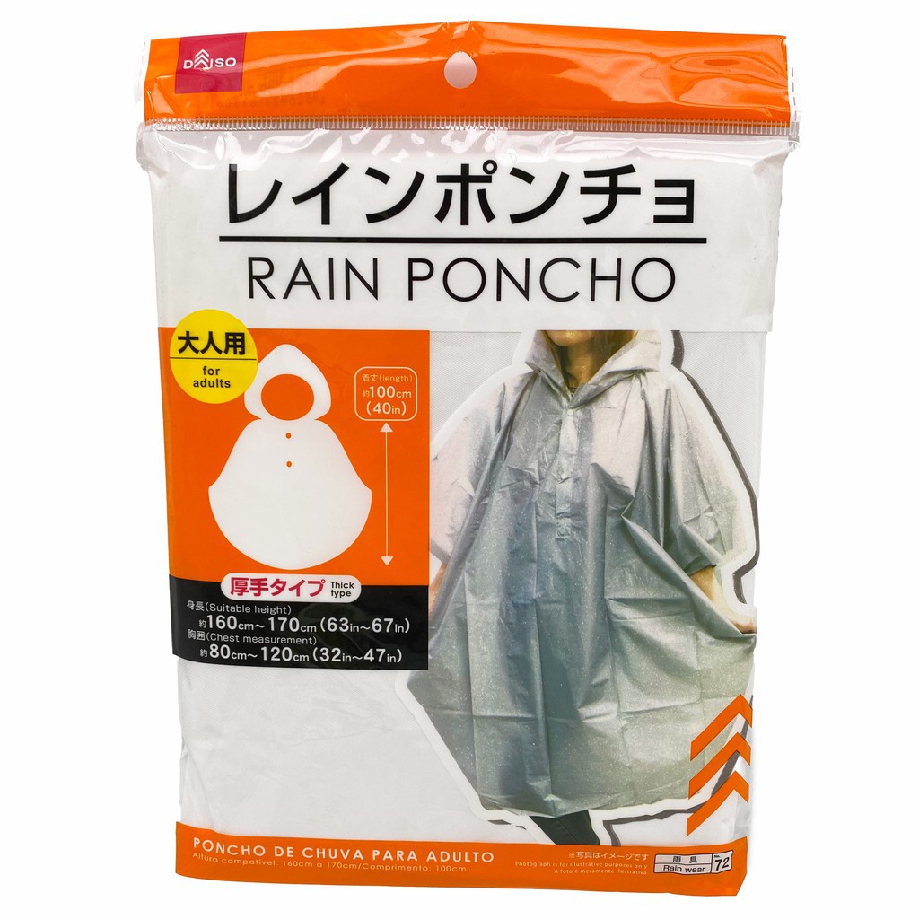 Áo mưa cho Unisex Loại dày