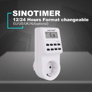 C SINOTIMER Plug Digital Weekly Programmable Plug-in Power Socket Timer Switch