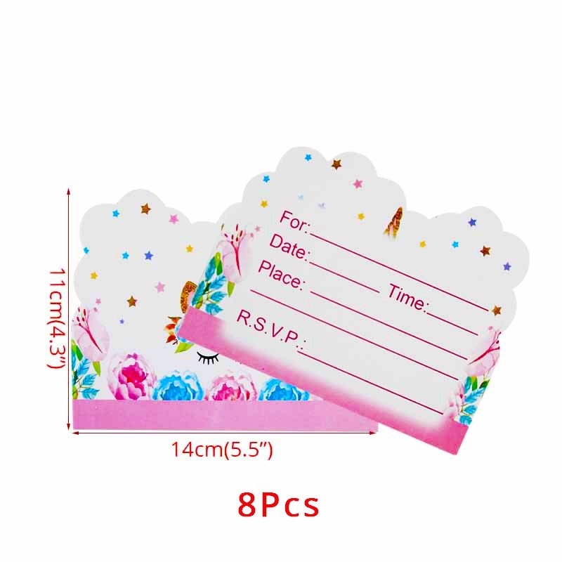 Set 24 Giấy Gói Bánh Cupcake Hình Kỳ Lân Dễ Thương