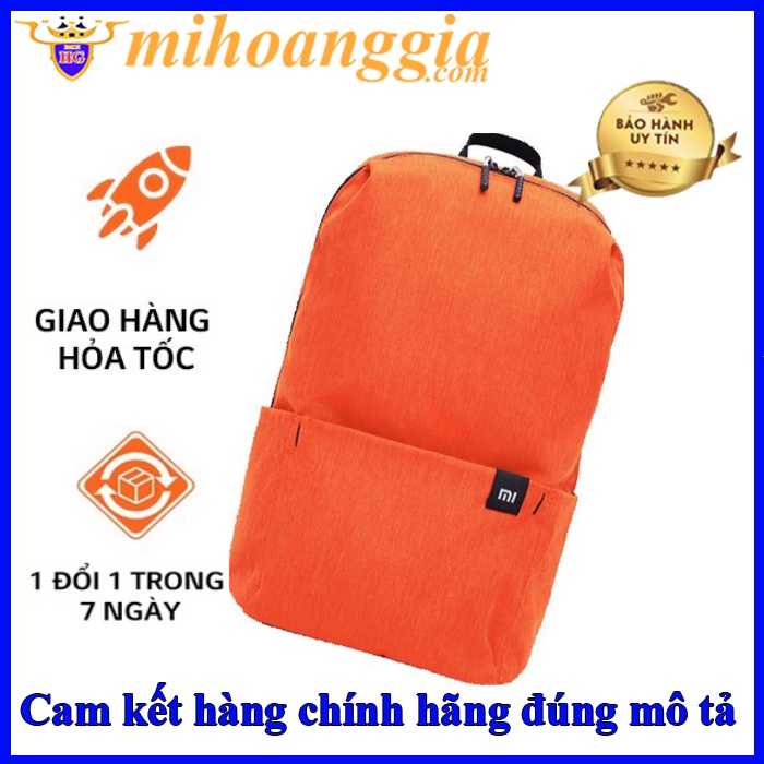 HOẢ TỐC | Balo Xiaomi Mi Casual Daypack chống nước 4 bậc 10L màu cam | MIHOANGGIA