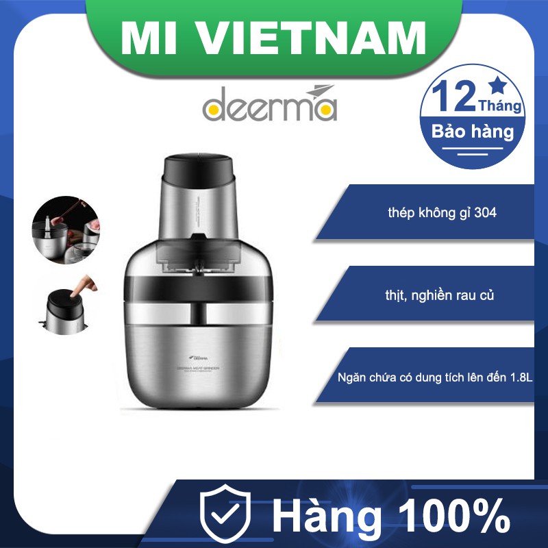 Máy xay thịt Deerma JR01 bằng thép không gỉ BH 12 tháng