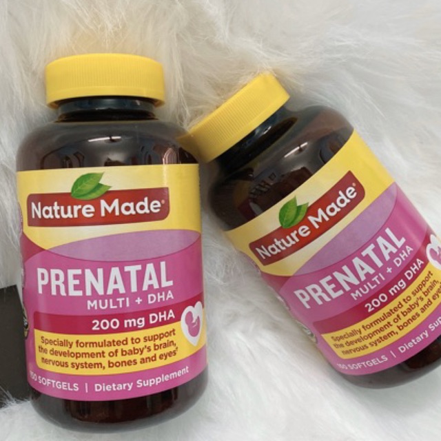 Vitamin Nature Made Prenatal Multi DHA 200mg 150 viên