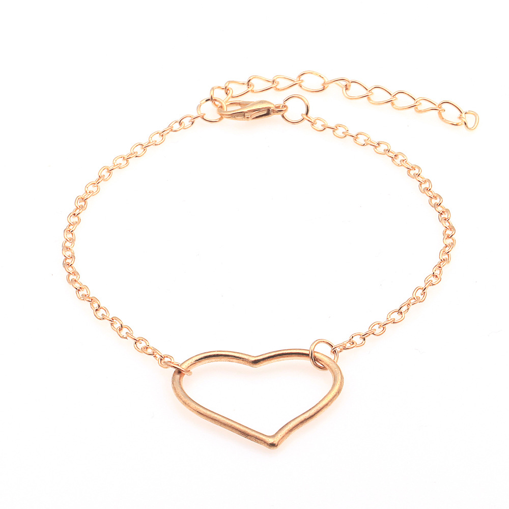 Vòng Tay Vàng Charm Gold Bracelet Fashion Women Heart Crown Cross Party Bracelets Jewelry Gift Wholesale