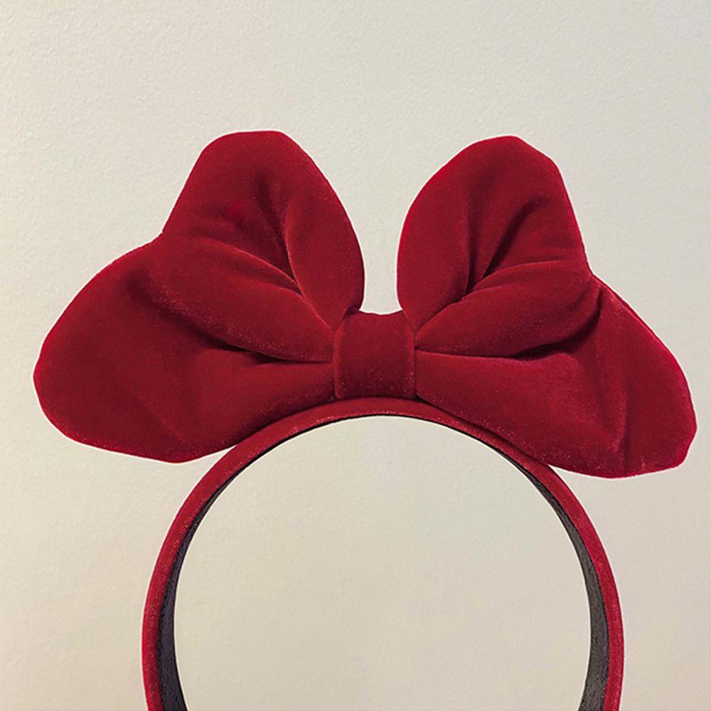 Băng Đô Cài Tóc DANILO Bằng Nhung Chống Trượt Đính Hoa Tuyết Đỏ Ngọt Ngào Thanh Lịch Dành Cho