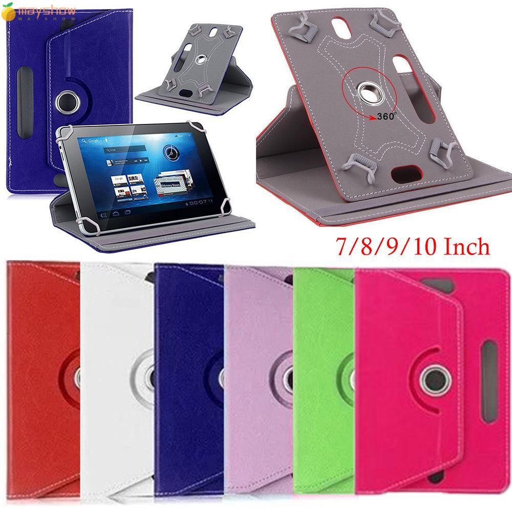 Bao da máy tính bảng PU chống sốc xoay 360 độ chất lượng cao cho MAYSHOW 7 8 9 10.1 inch