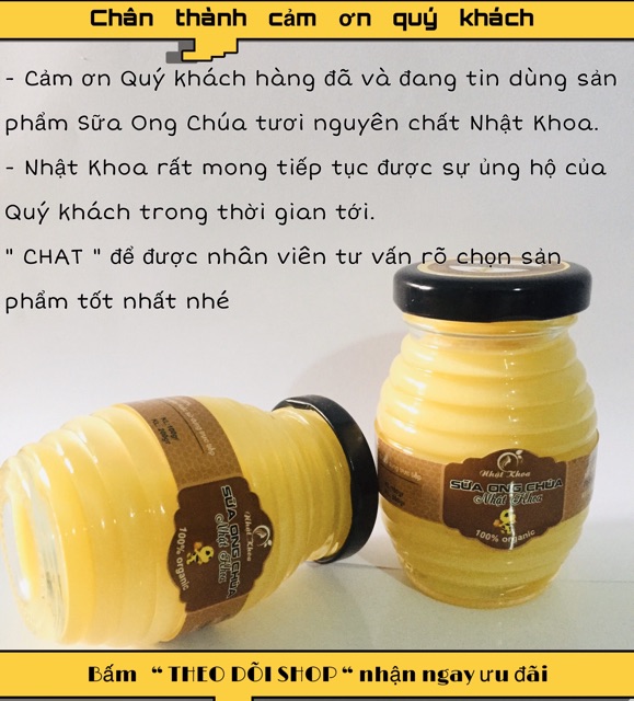 100g sữa ong chúa tươi 100% đạt ATTP