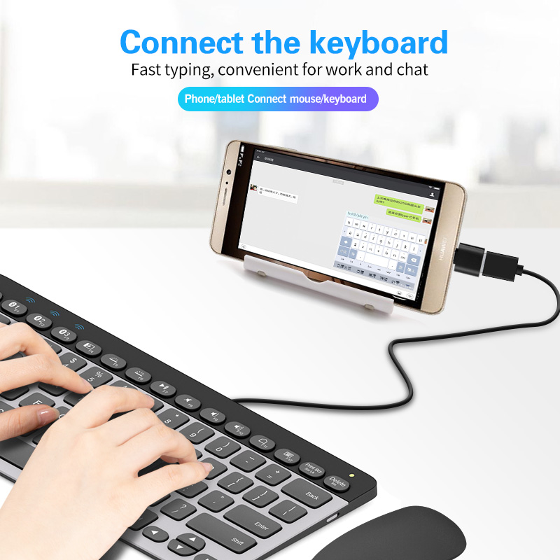 Đầu Nối OTG Ankndo  Cổng Type-C / Micro Chuyển Đổi Dữ Liệu Cho Điện Thoại Android / Máy Tính Bảng / PC