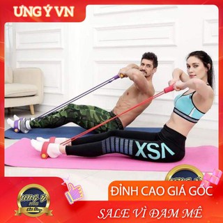 Dây kéo lưng , dây tập thể dục , dây tập gym , tập cơ bụng thông minh màu ngẫu nhiên ƯNG Ý