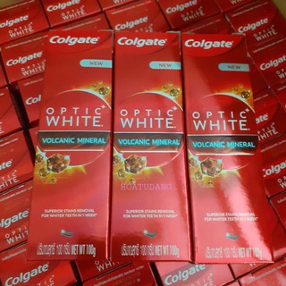 Kem Đánh Răng Colgate Optic White Volcanic Mineral 100G