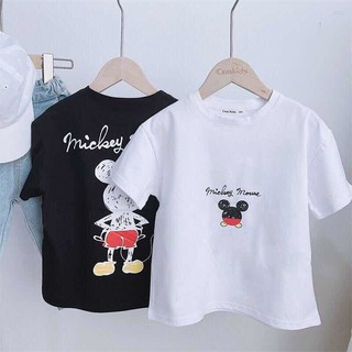 Áo Thun Cotton Tay Ngắn In Họa Tiết Hoạt Hình Mickey Phong Cách Phương Tây Thời Trang Mùa Hè 2020