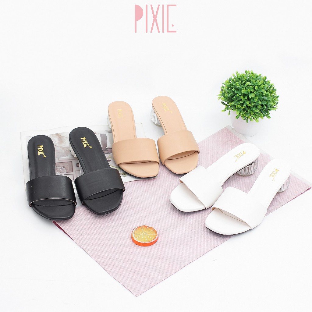 [Mã WABRPX30 giảm 15% đơn 150k] Guốc Cao Gót 3cm Quai Ngang Pixie X400