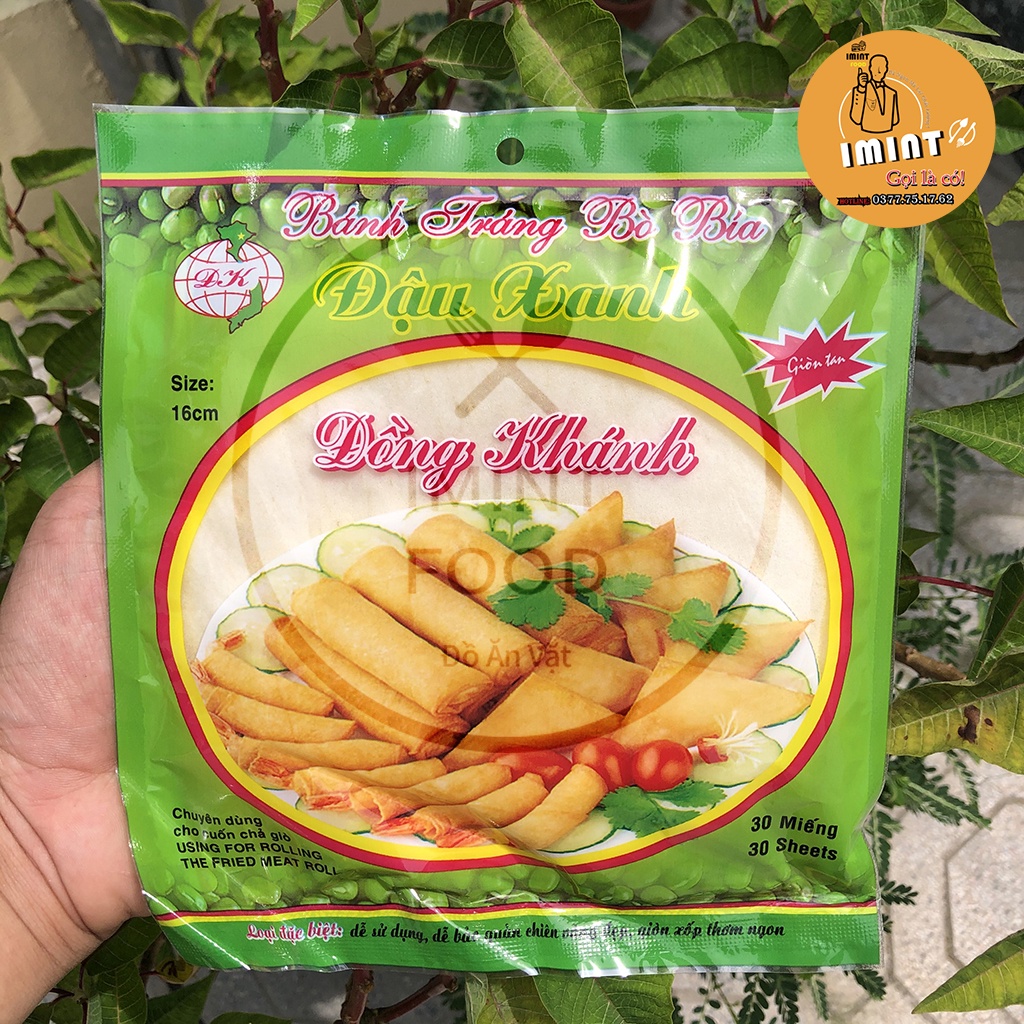 Vỏ Bánh Tráng Bò Bía 25 lá IMINT FOOD Đồ Ăn Vặt Chuyên Cuốn Nem Chả Giò